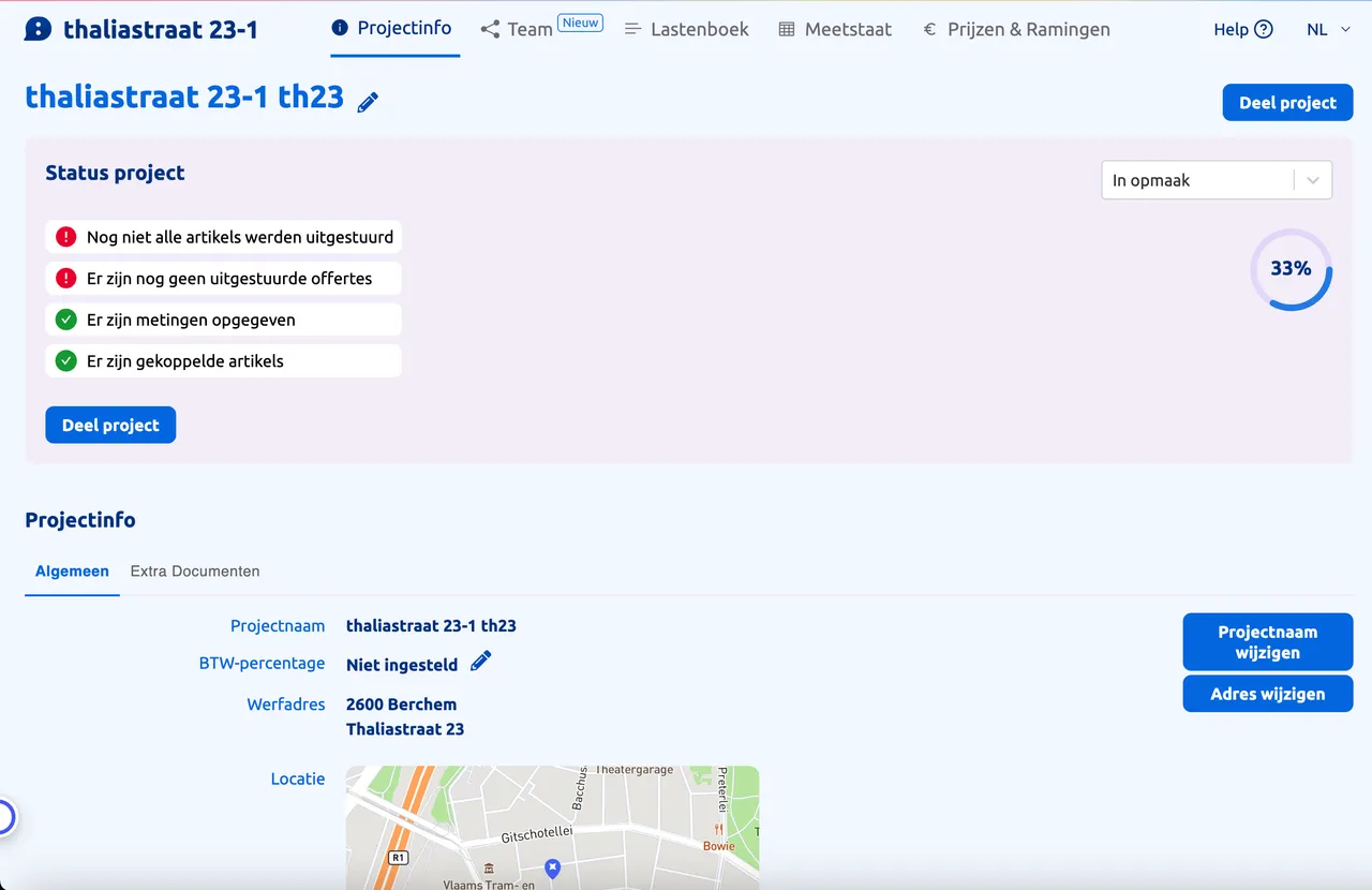 Screenshot van Calqi