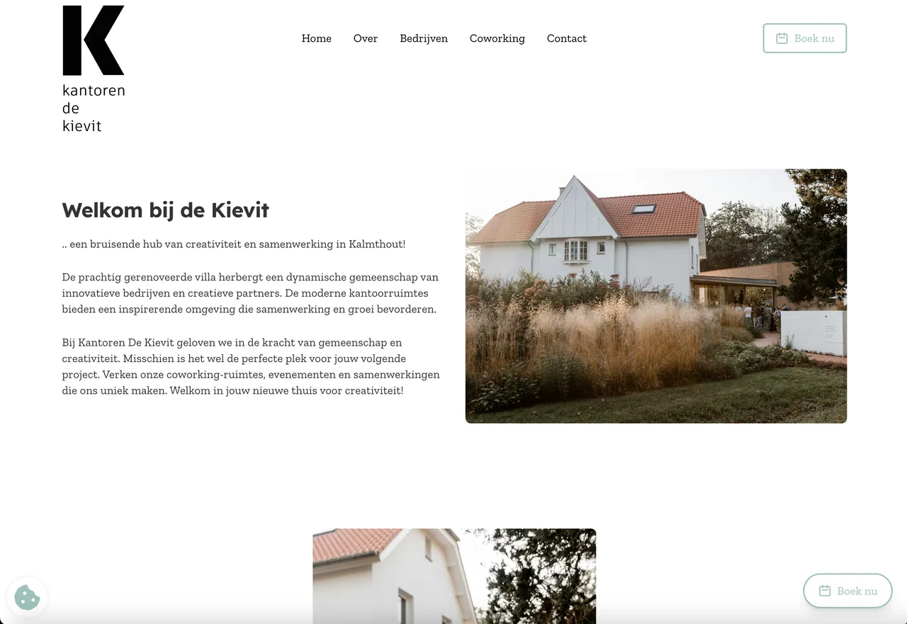 Screenshot van Kantoren De Kievit